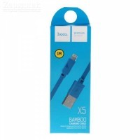 Кабель HOCO X5 Lightning to USB для iPhone 5/6/7/8/X синий - Zарядниk - Всё для сотовых телефонов, аксессуары и ремонт