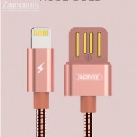 Кабель REMAX RC-080i Lightning to USB для iPhone 5/6/7/8/X Розовый - Zарядниk - Всё для сотовых телефонов, аксессуары и ремонт