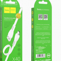Кабель USB micro USB HOCO X40 1 метр белый - Zарядниk - Всё для сотовых телефонов, аксессуары и ремонт
