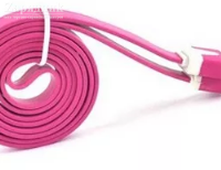 Кабель USB micro USB плоский  1 м розовый - Zарядниk - Всё для сотовых телефонов, аксессуары и ремонт