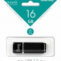 USB   16 Gb SmartBuy Quartz Black SB16GBQZ-K  - Zk -    ,   